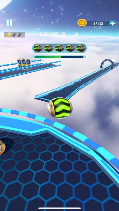 Space Rolling Balls Race Screenshots