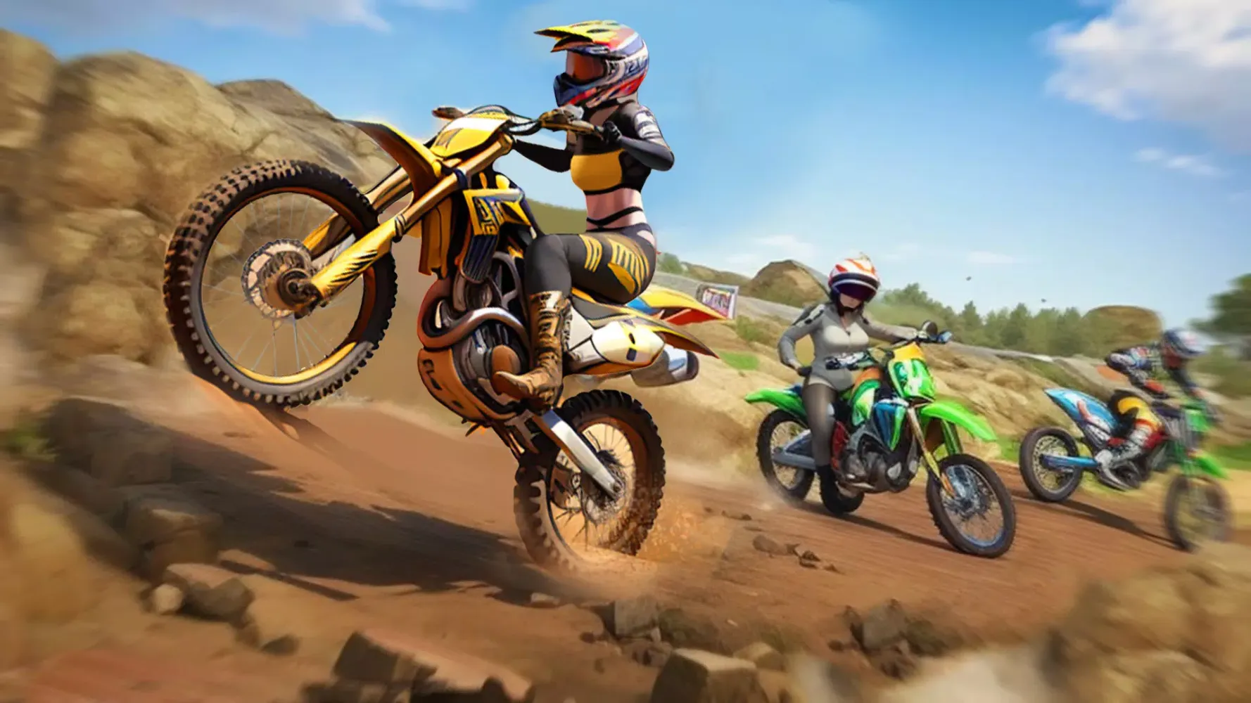 Ảnh chụp màn hình của Motocross Bike Racing Game