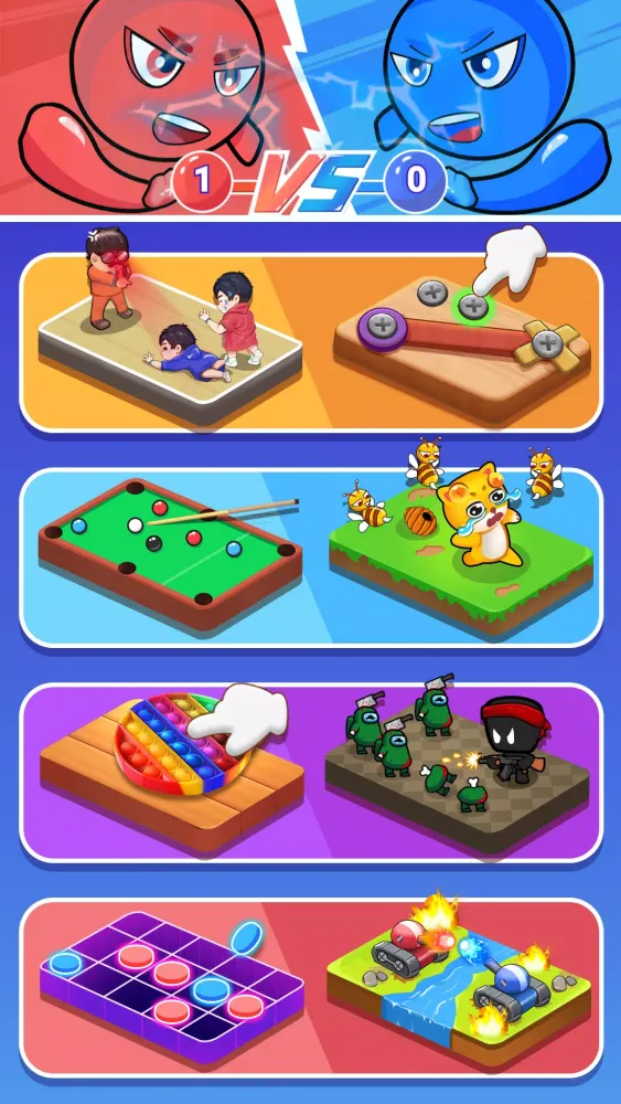 Zrzuty ekranu Antistress Two Player Battle