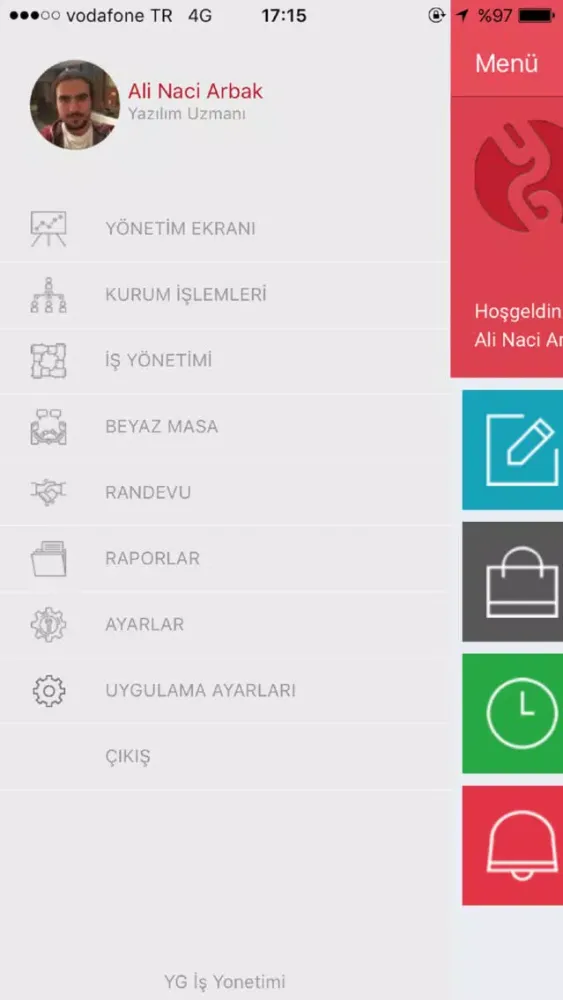 Captures d'écran de YG İş Yönetimi (Yazılım Grubu)