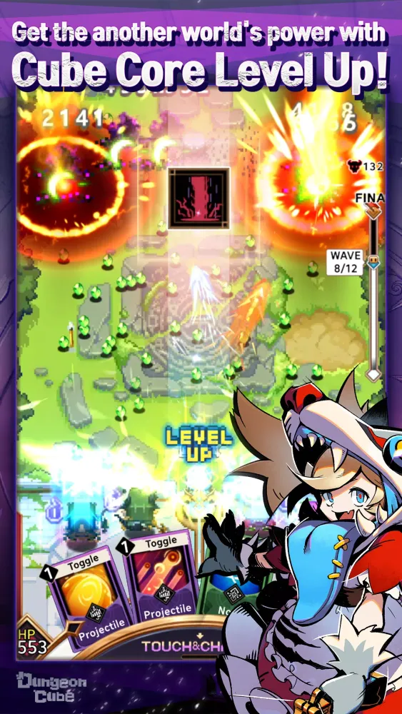 Dungeon Cube: Dot Hero Defense 스크린샷