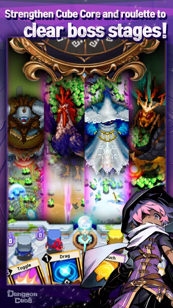 Dungeon Cube: Dot Hero Defense 스크린샷