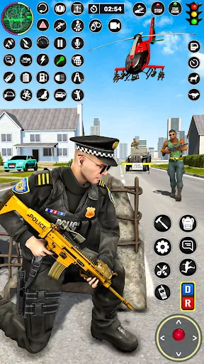 Capturas de tela do US Police Gun Shooting Games