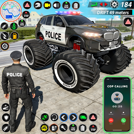 Police Monster Truck Car Games