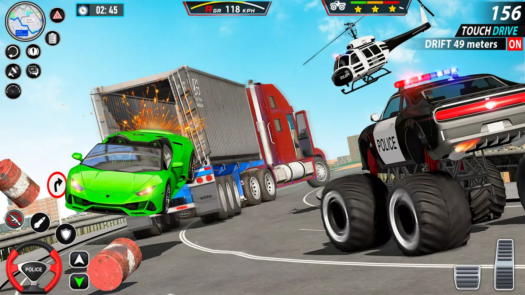 Police Monster Truck Car Games Screenshots