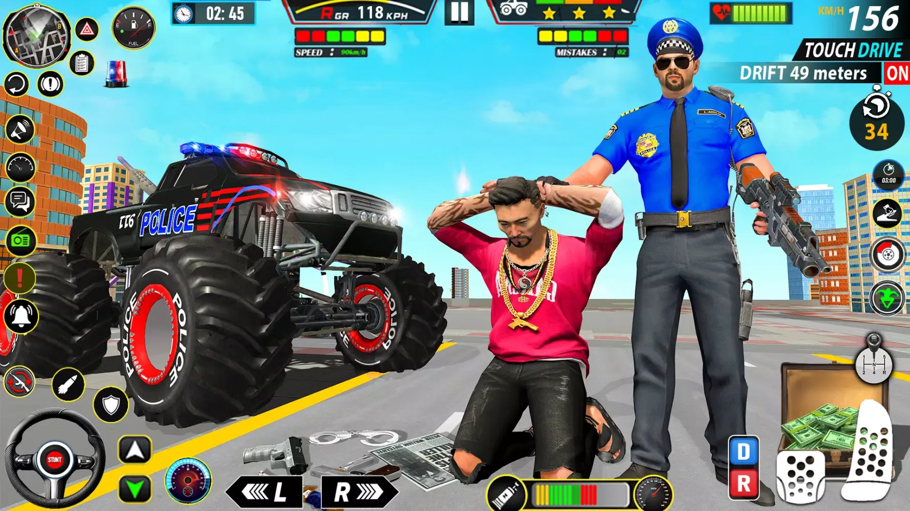 Police Monster Truck Car Games Screenshots