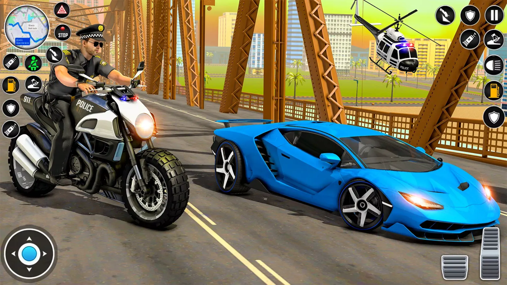 Screenshot di Police Moto Bike Chase Crime