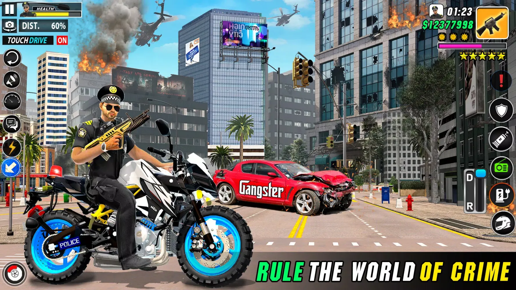 Screenshot di Police Moto Bike Chase Crime