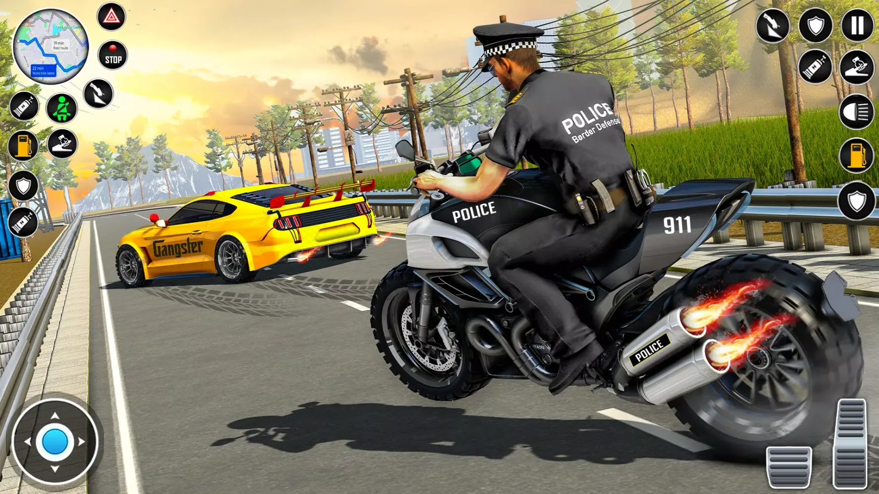 Screenshot di Police Moto Bike Chase Crime
