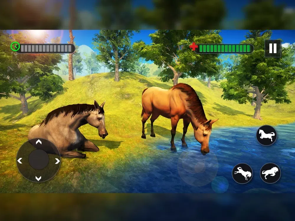 Wild Horse Family Survival 3D iPad 应用截图