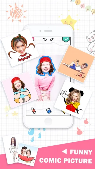 Capturas de tela do Cartoon Cam -Funny Face Editor