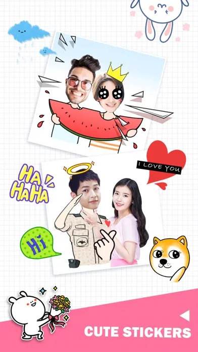 Capturas de tela do Cartoon Cam -Funny Face Editor