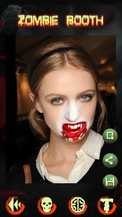 ภาพหน้าจอของ Zombie Face Camera - You Halloween Makeup Maker