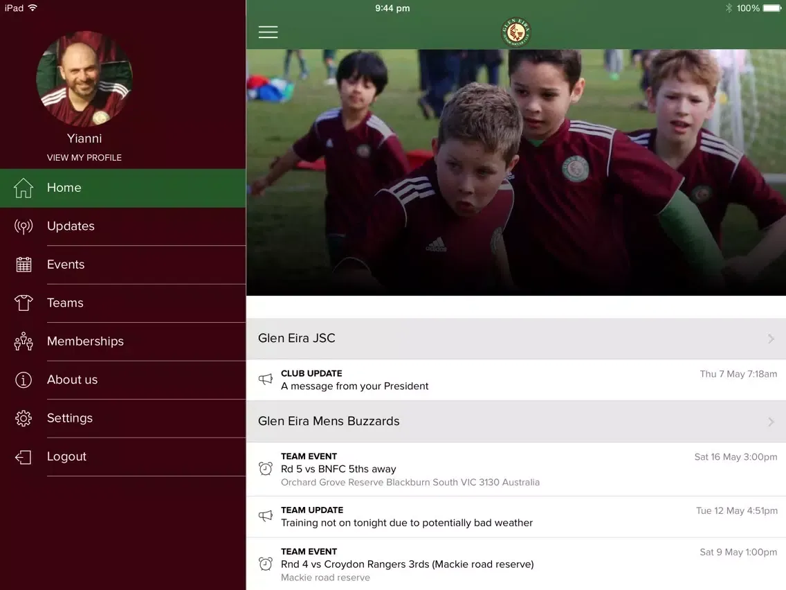 صور Glen Eira Junior Soccer Club iPad 