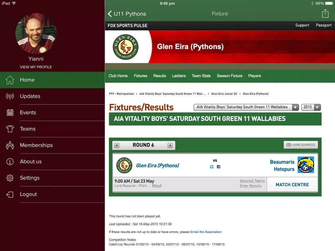 صور Glen Eira Junior Soccer Club iPad 