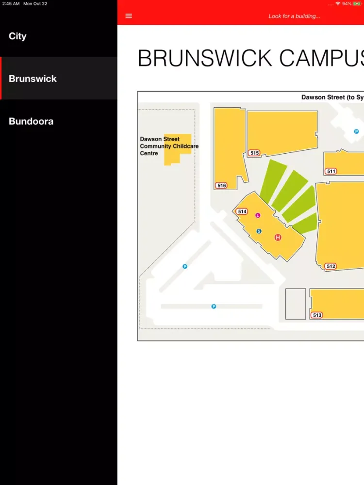 Captures d'écran de Yichi's RMIT Map iPad 