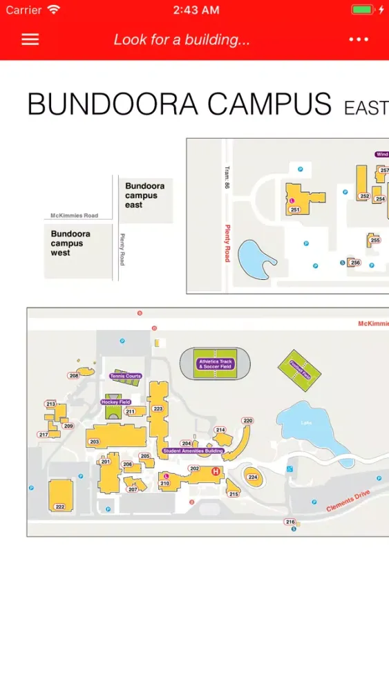 Captures d'écran de Yichi's RMIT Map