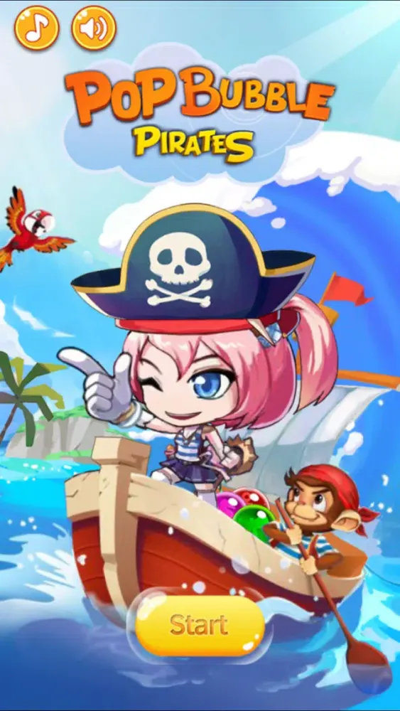 Capturas de tela do Pop Bubble Pirate-Free Bubble Pop Shooting Mania