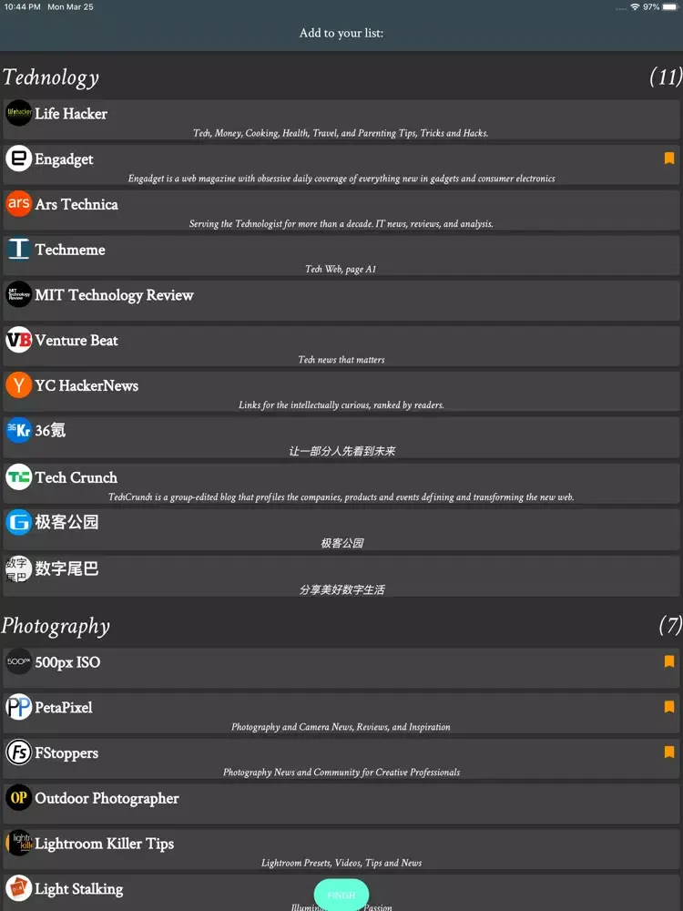 O,Read - RSS iPad  스크린샷