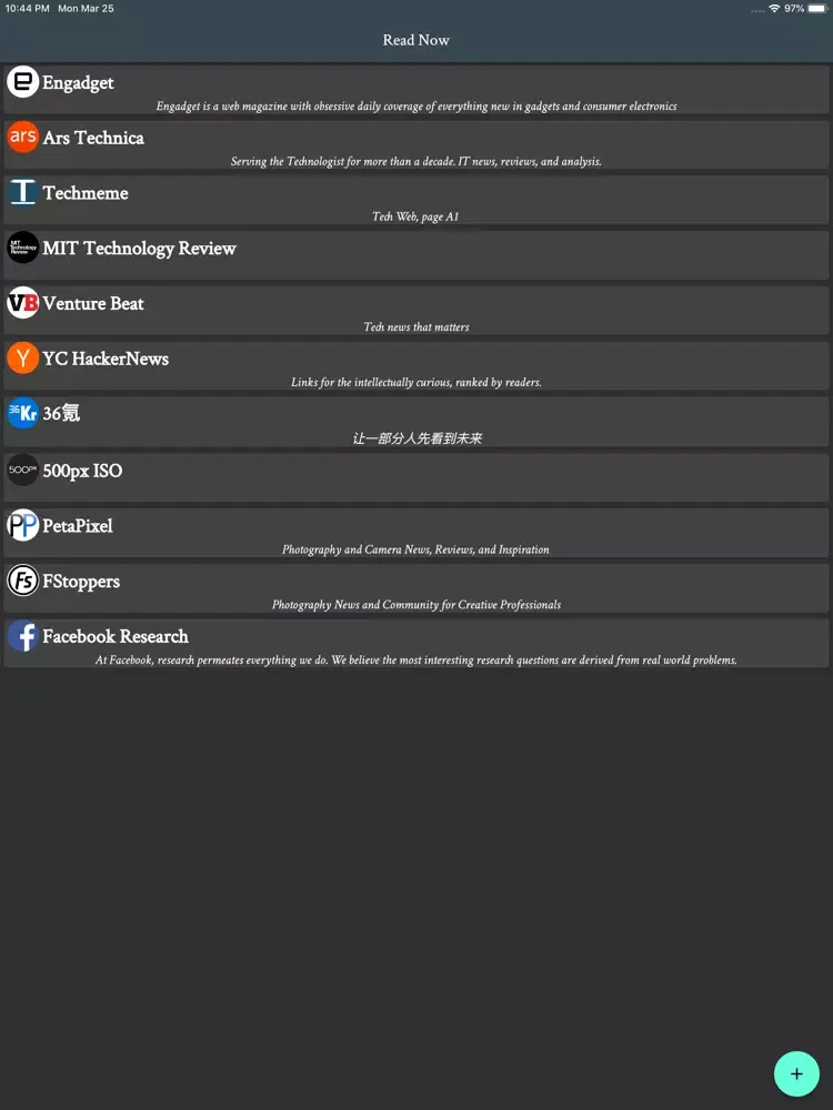 O,Read - RSS iPad  스크린샷