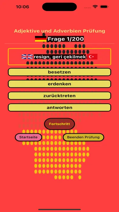 Ảnh chụp màn hình của German Words Vocabulary