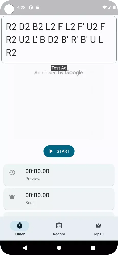 Screenshot di Speed Cube Timer(Rubik's Cube)