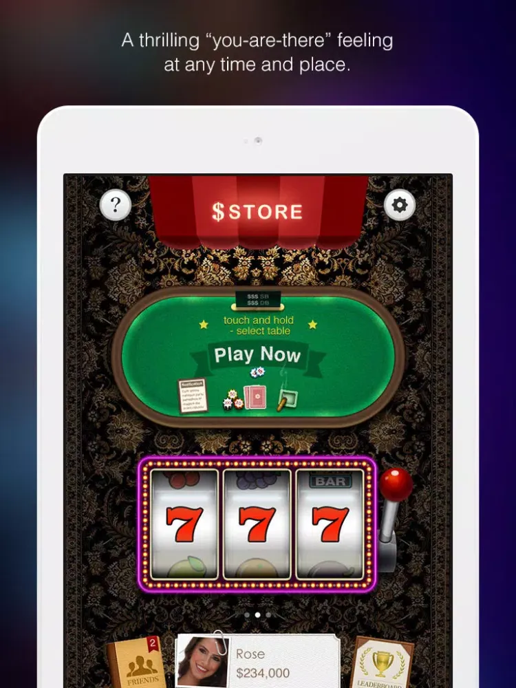 Captures d'écran de Texas Hold'em by Yiihua iPad 