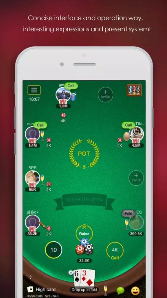 Captures d'écran de Texas Hold'em by Yiihua