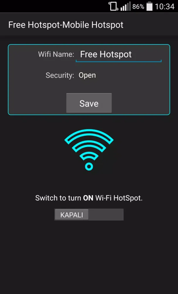 Mobile Personal Hotspot स्क्रीनशॉट