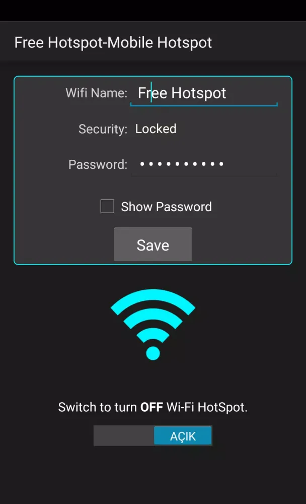 Mobile Personal Hotspot स्क्रीनशॉट