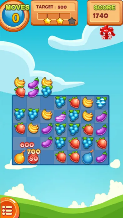 Tangkapan skrin FruitaCrush