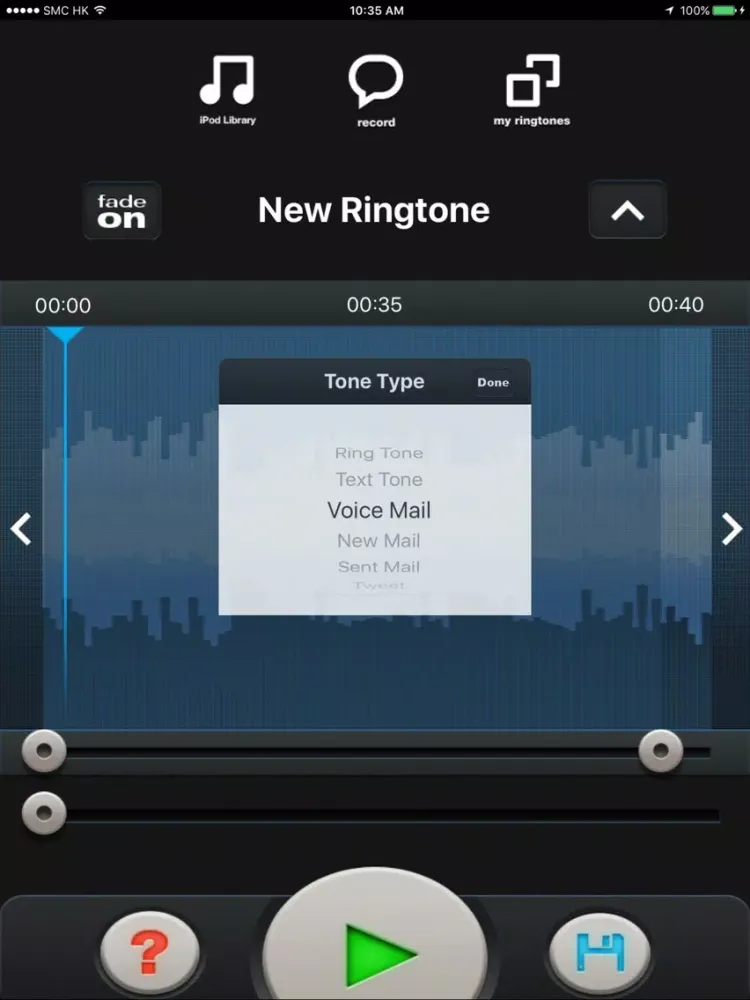 صور Ringtone Apps Music Cutter Pro iPad 