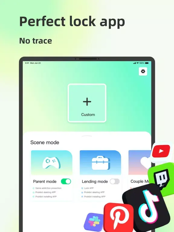 Tangkapan skrin App Blocker - App Lock iPad 
