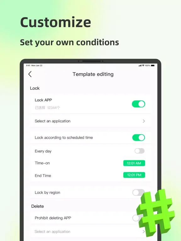 Tangkapan skrin App Blocker - App Lock iPad 