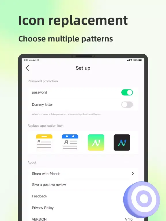 Tangkapan skrin App Blocker - App Lock iPad 