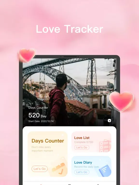 Love Days - My Love Counter iPad  Screenshots