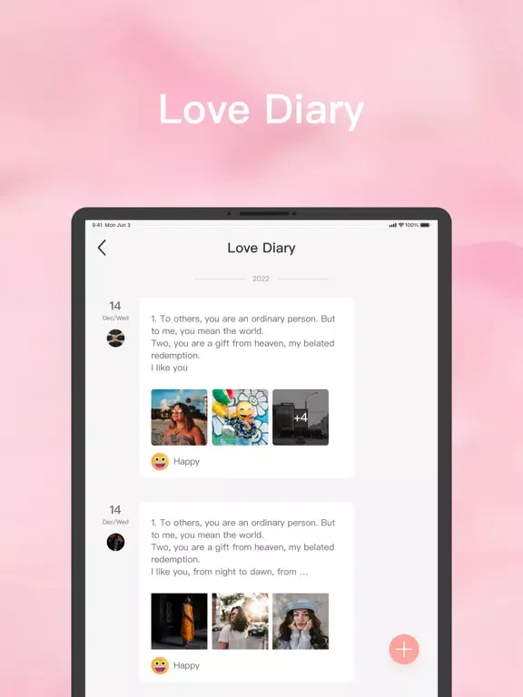 Love Days - My Love Counter iPad  Screenshots