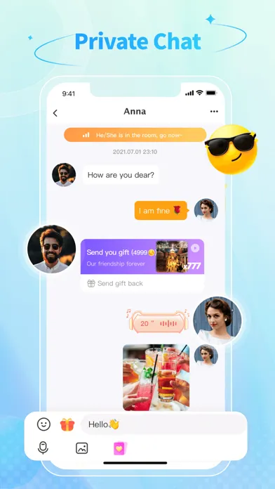 Скриншоты Beela Chat -Voice Chat Rooms