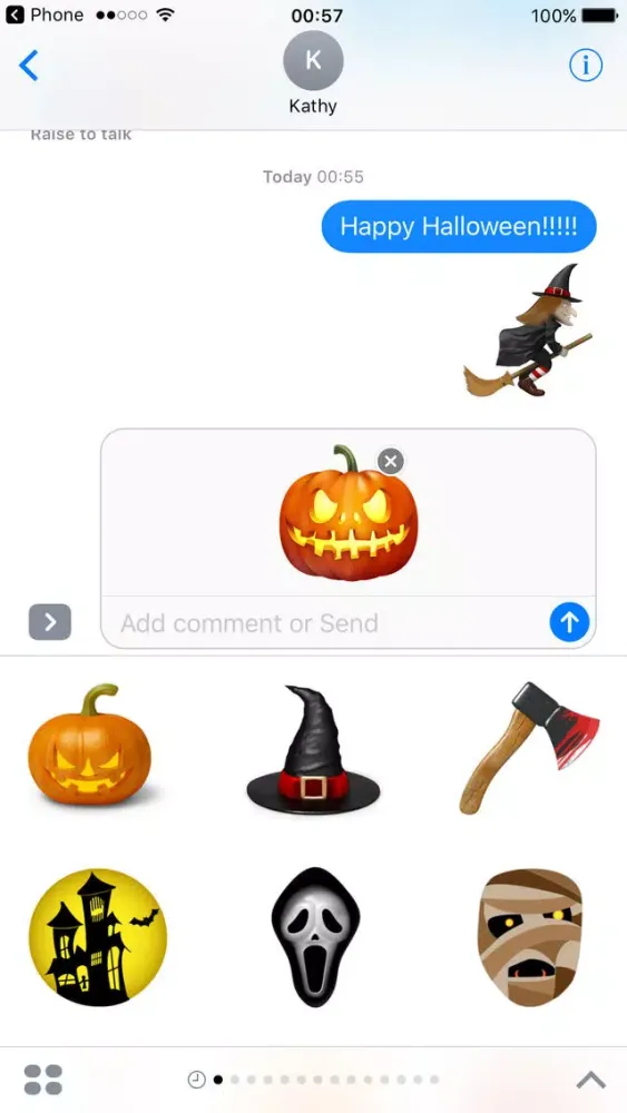 Halloween Stickers Pumpkin Monster Emojis স্ক্রিনশট