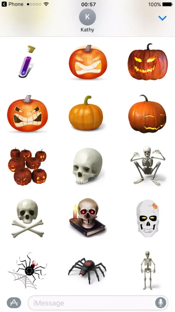 Halloween Stickers Pumpkin Monster Emojis স্ক্রিনশট