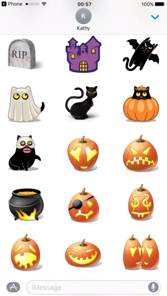 Halloween Stickers Pumpkin Monster Emojis স্ক্রিনশট