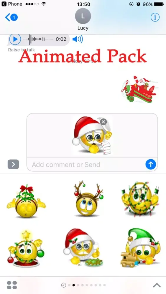 Santa Animated Emoji Stickers Pack for Texting Screenshots