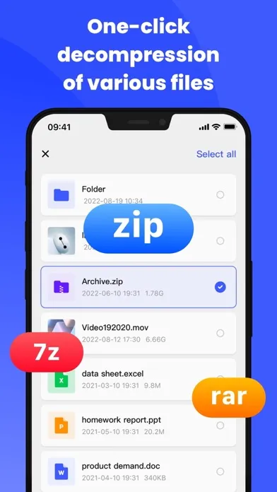 Unzip - File Explorer Screenshots