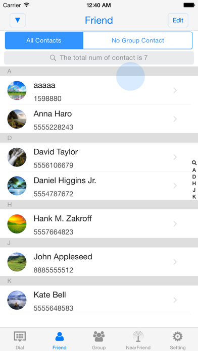 ContactEasy-address Book help سکرین شاٹس