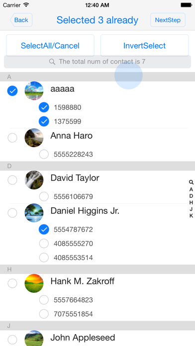 ContactEasy-address Book help سکرین شاٹس