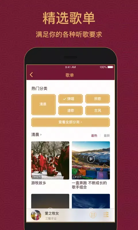 Capturas de pantalla de 雪域音乐