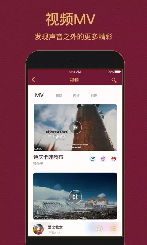 Capturas de pantalla de 雪域音乐