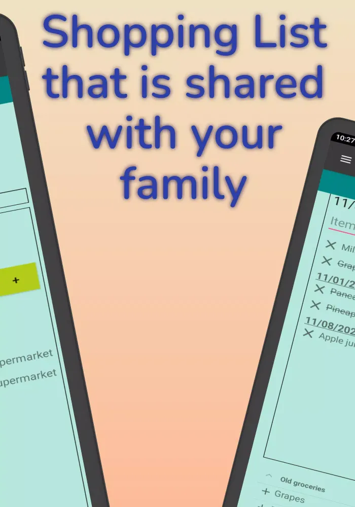 Shared Family Shopping List Screenshots