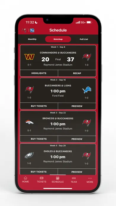 Tampa Bay Buccaneers Official স্ক্রিনশট