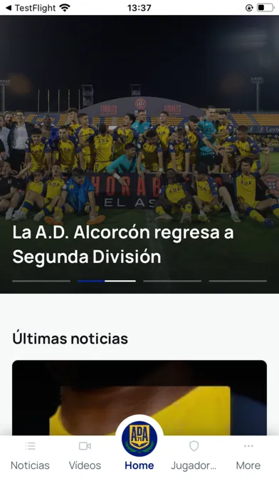 Tangkapan layar AD Alcorcón - App Oficial
